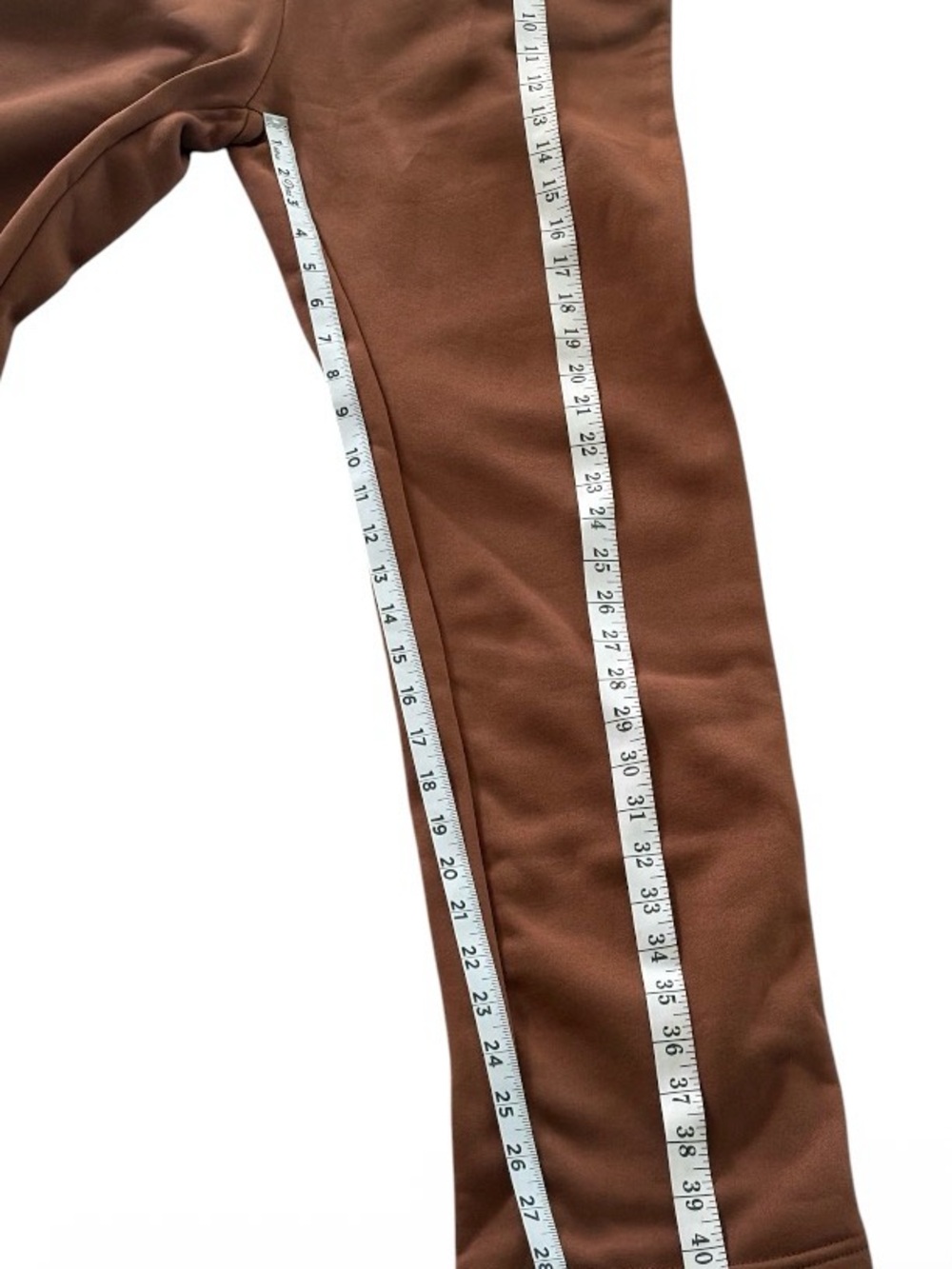 Alo Women’s Brown 2-Piece Sweatsuit Set L Crewneck Drawstring Elastic - Picture 7 of 9